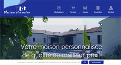 Desktop Screenshot of maisonsbleuocean.fr